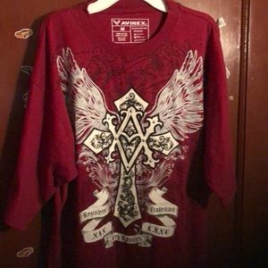 Red graphics men’s T-shirt